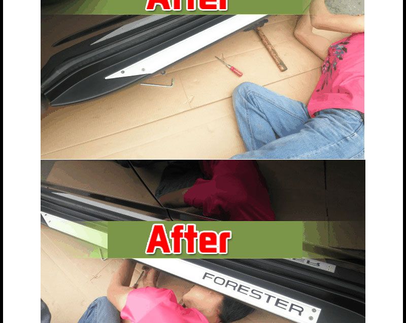 Subaru Forester 08 Aluminium s s Running Boards Side Step Boards Steps