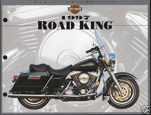 1997 Harley Davidson Road King 8 5 x 11 Print Picture
