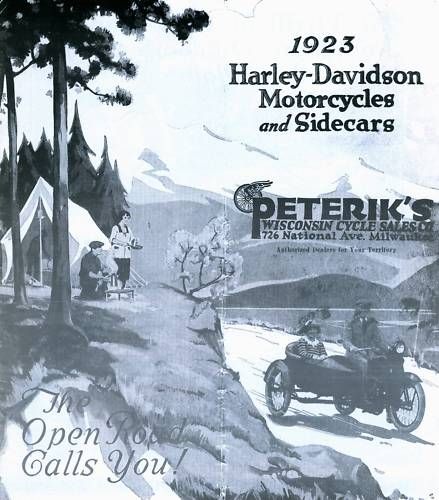 1923 Harley Davidson Motorcycle Sidecar Brochure