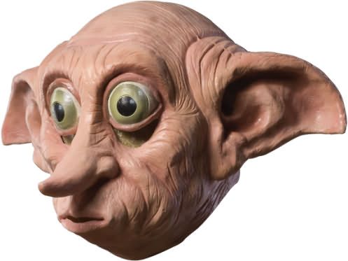 Harry Potter Dobby Deluxe Adult Mask Costume New