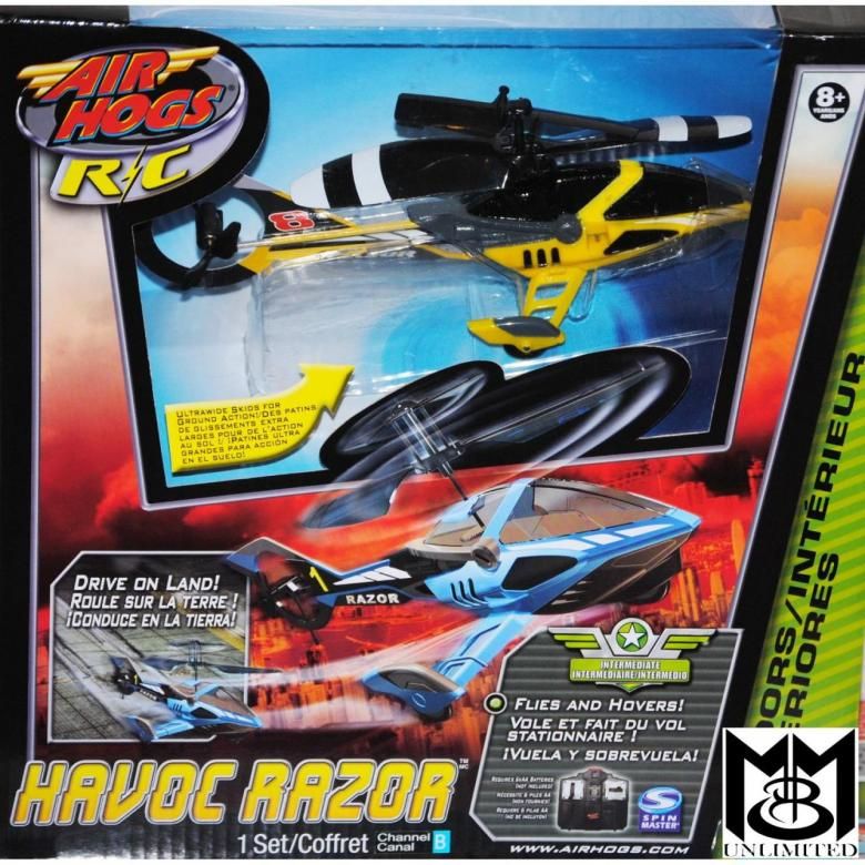 Air Hogs Havoc Razor Helicopter Yellow Great Gifts for The Holiday