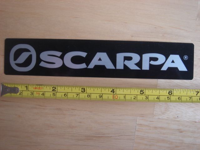 Scarpa Mountaineering Boots Sticker Decal New