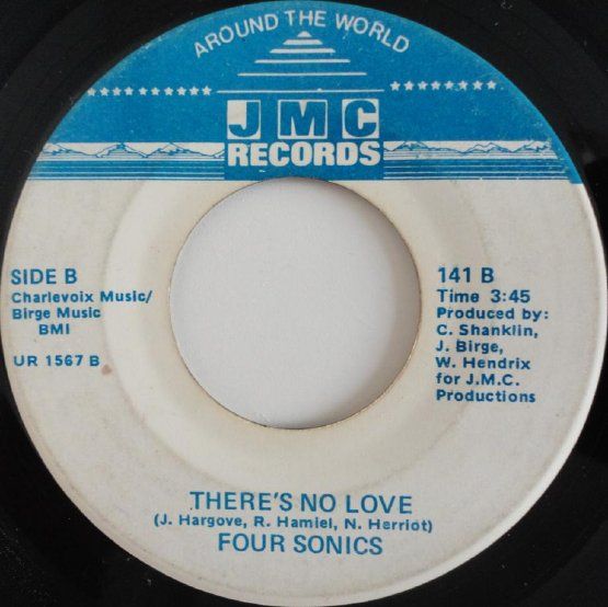 RARE Sweet Soul 45 Four Sonics Theres No Love on JMC Listen