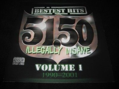 .50 ILLEGALLY INSANE Bestest Hits Vol 1 1990 2001 Bay Area G FUNK RAP