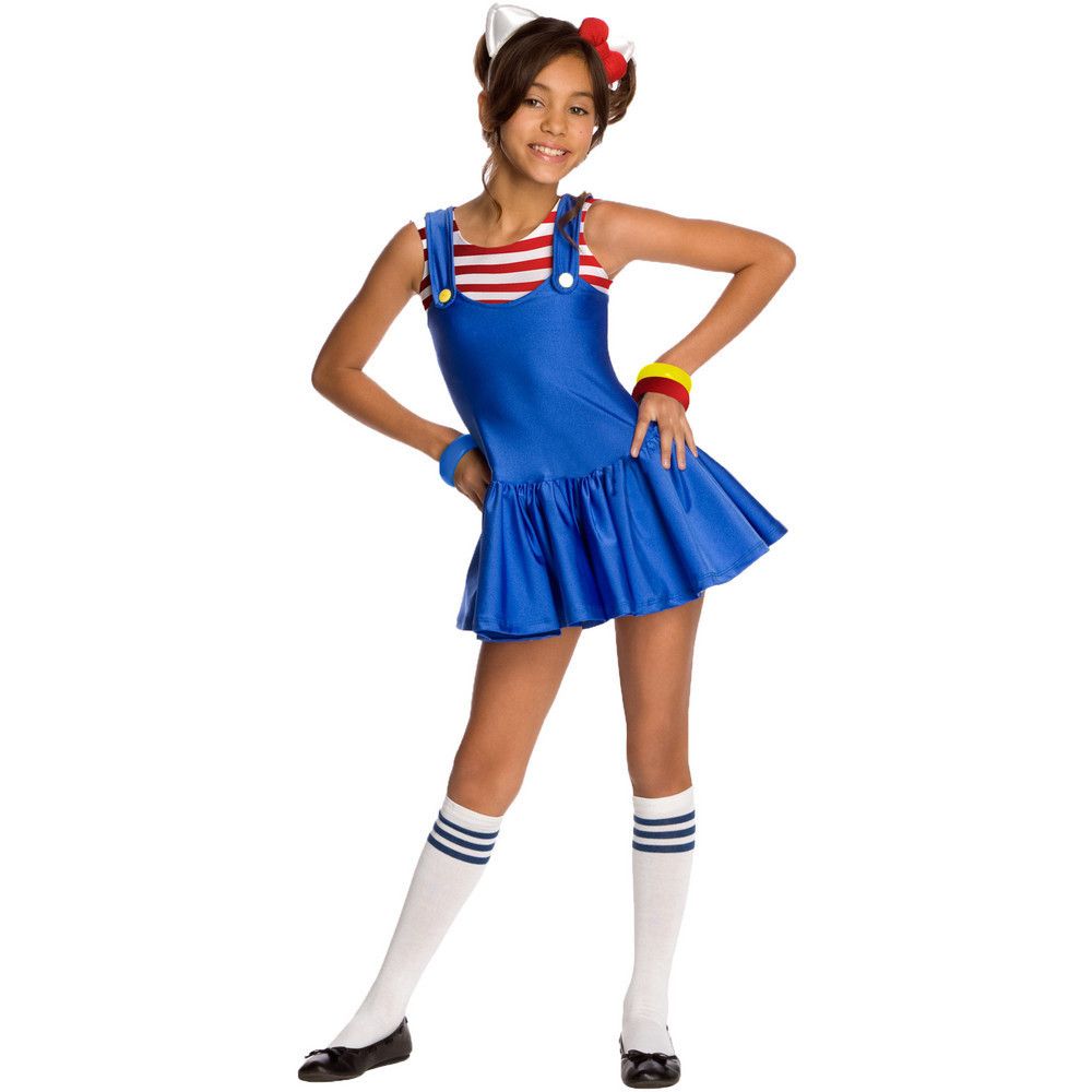 Hello Kitty Hello Kitty Blue Romper Dress Child Costume