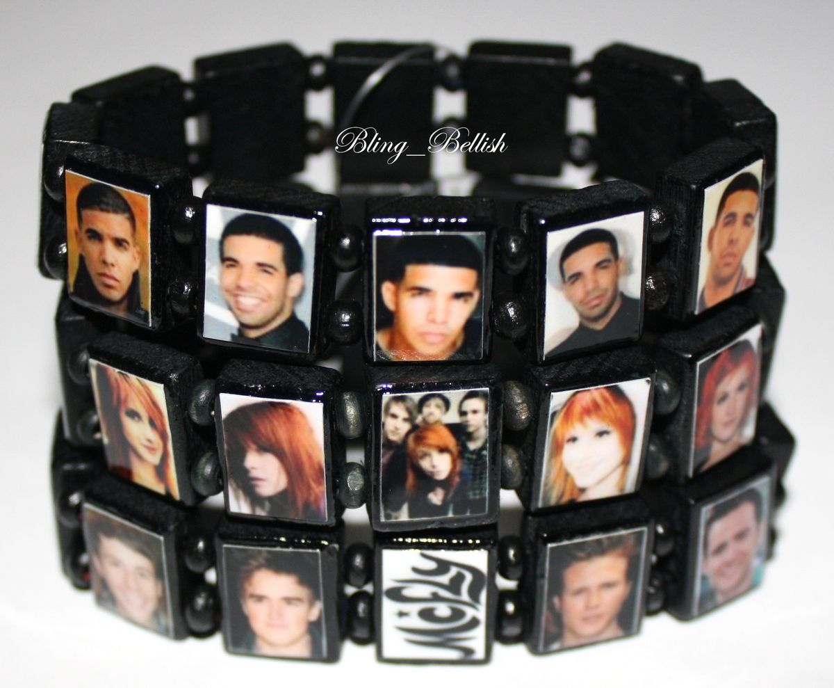 Drake McFly Paramore Hayley Williams Mikey Way Alex Gaskarth Bracelets