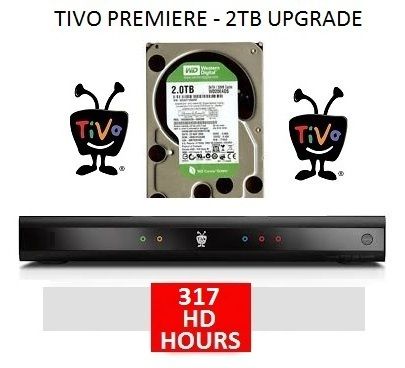 TiVo Premiere TCD746320 2TB WD Hard Drive Upgrade Kit Plug Play
