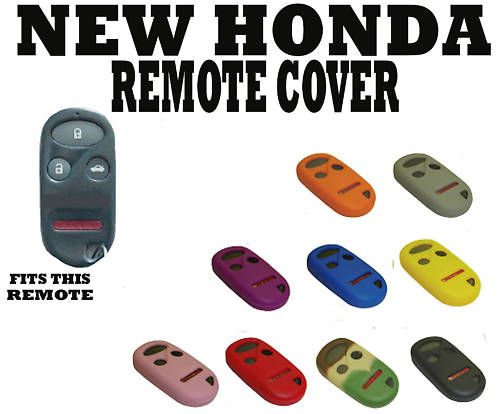 New Honda CRV CR V Key Fob Remote Cover 4 BTN Red