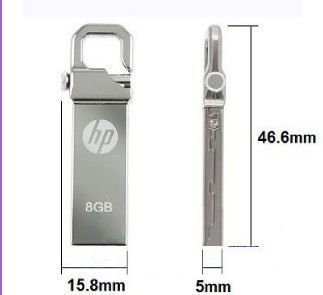 HP 32 GB USB Flash Pen Thumb Drive Disk Stick Memory Silver Me Real 32
