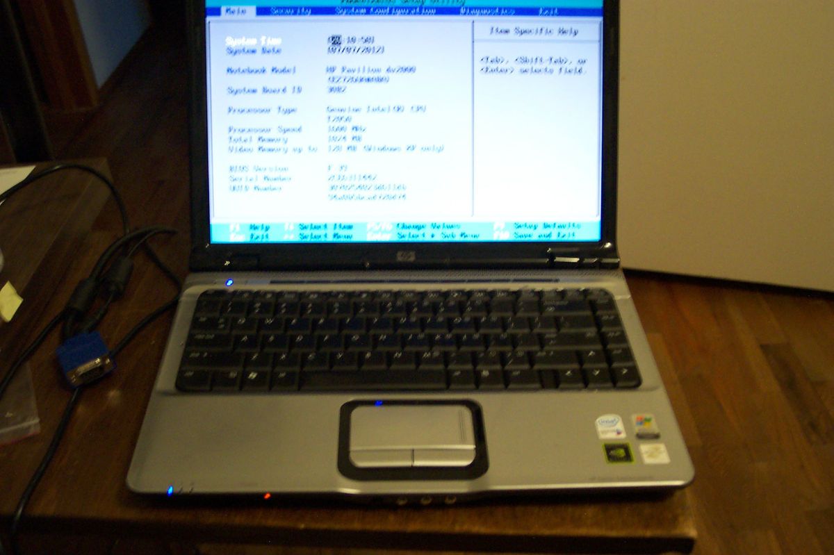 HP Pavilion DV2000 Laptop Notebook