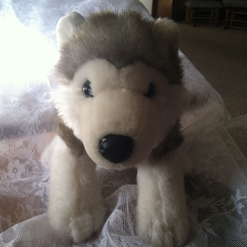 Build A Bear Wolf or Husky Plush Stuffed Animal Toy