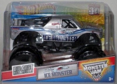 Hot Wheels Monster Jam Ice Monster New 2012 Release 1 24 Scale