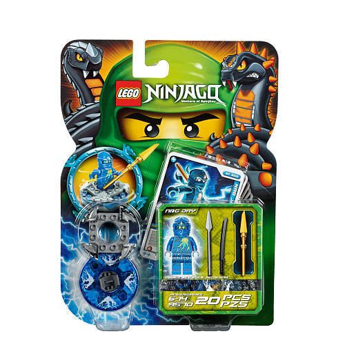 New in Package Lego Ninjago NRG Jay with Spinner Weapons and Cards