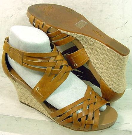 Indigo by Clarks Womens Sky Pocomo Tan Wedge Heels Sandals Shoes 61212