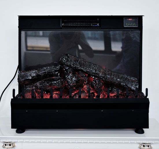 Homcom Free Standing Indoor Electric Fireplace Heater with Remote