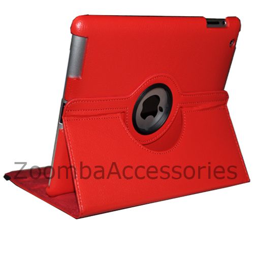iPad 2 360 Rotating Magnetic Leather Case Smart Cover Stand Choose