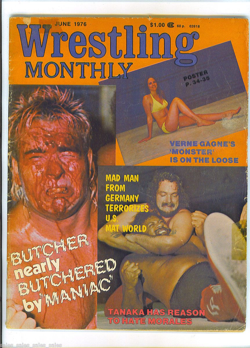   BUTCHER Susan SEXTON Ann CASEY Pedro MORALES 1976 Wrestling Monthly