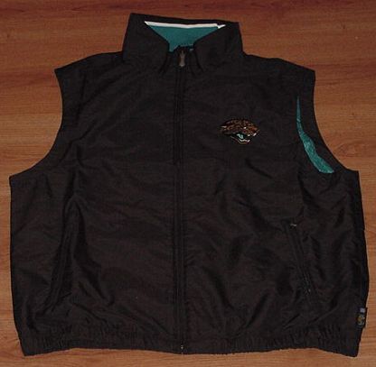 Jacksonville Jaguars Pullover Vest Jacket Medium NFL Fishing Vest
