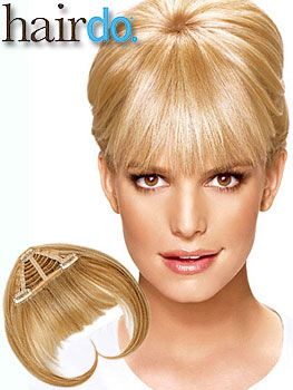 Hairdo Jessica Simpson Ken Paves Hair Extensions Bangs Clip in New