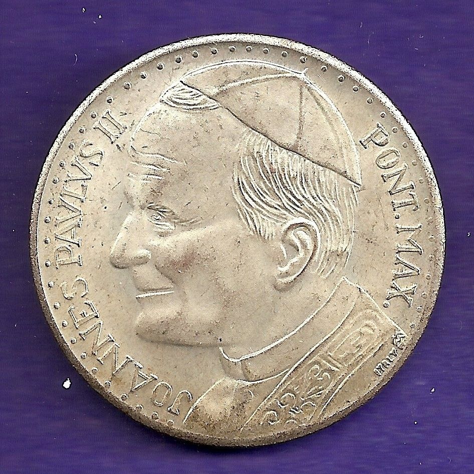 Pope John Paul II Medal St Peters Square Reverse  