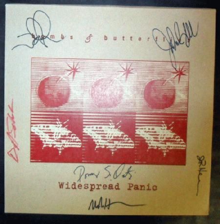 Widespread Panic Bombs Butterflies Signed LP 1997 COA Houser Autograph Original  