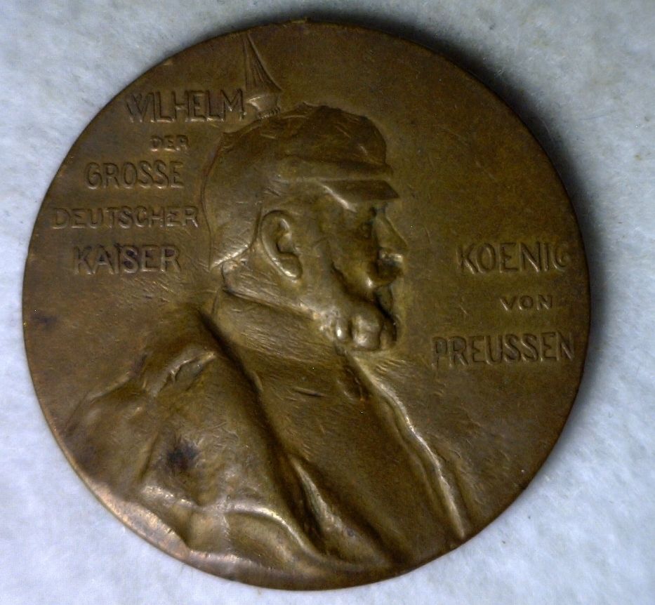 Germany Prussia Wilhelm Kaiser 1897 Large Copper Medal