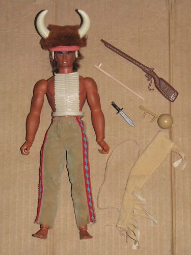Vintage 70s Big Jim Karl May Indian Warlord Scout Doll