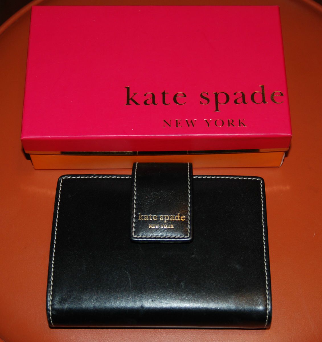 Kate Spade Black And Greens Leather Planner Organizer Calendar with