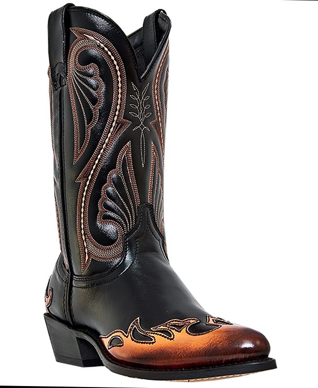 Mens Cowboy Boots Western Fashion Laredo Chicago Flex Outsole J Toe