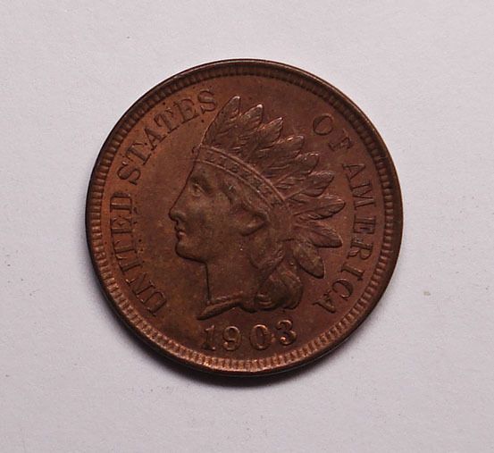 1903 Indian One Cent CH BU R B Original