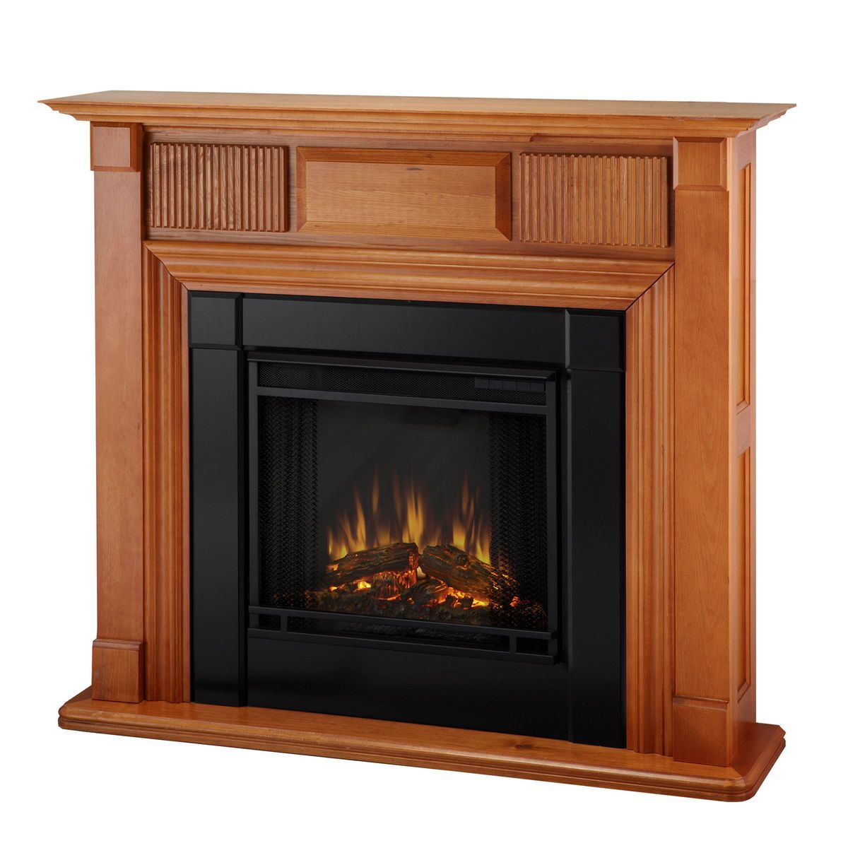 Real Flame Liberty Portable Electric Fireplace Heater OAK Free