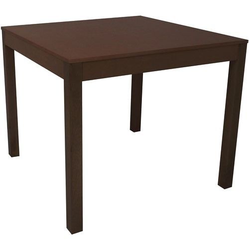 Mainstays Solid Wood Dining Table Espresso Brown Parsons Work Seats 4