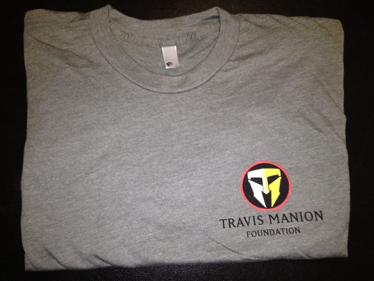 Army Green 50 50 T Shirt w Travis Manion Foundation Logo