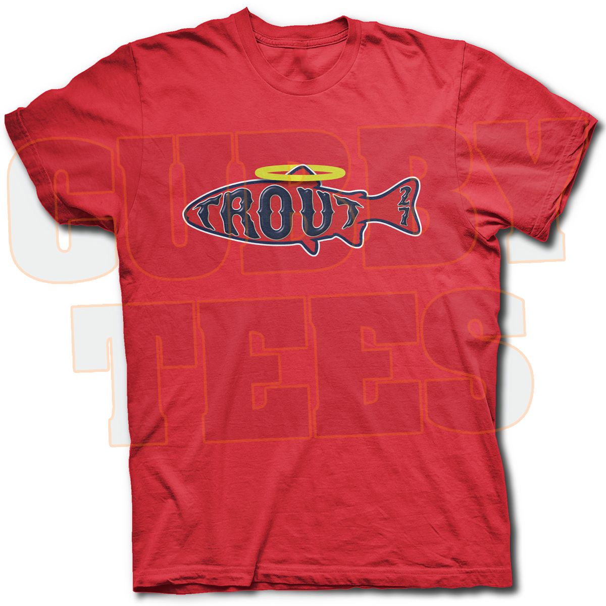 Mike Trout Angelfish T Shirt Los Angeles Angels Rookie Phenom Makes