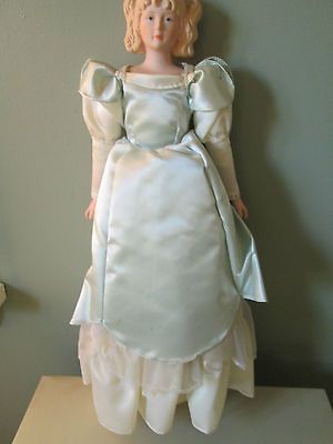 LITTLE WOMEN AMY PORCELAIN DOLL BY RUSS, WITH TAG IN BOX
