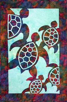 Herd Of Turtles Hawaiian Style Quilt Pattern Pacific Rim Nancy Chong