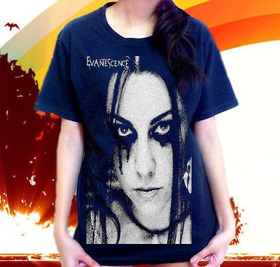 Amy Lee Face Evanescence Metal Rock Band Blink 182 Emo T SHIRT Sz.S,M