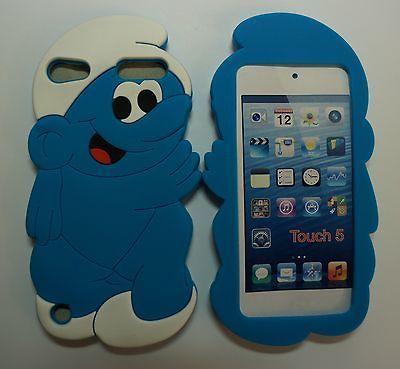 5X WHOLESALE SMURFS iPod Touch 4 4G 4th Gen Back Cases Covers