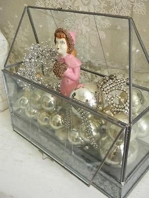 Awesome All Around Glass Sides Display Case~TERRARIUM Style~Metal Base