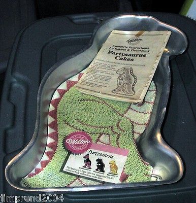 Dinosaur Cake Pan mold Used (With Instructions) buy now & have for