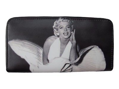 Marilyn Monroe Ballerina Money Black Case Travel Wallet Purse Bag