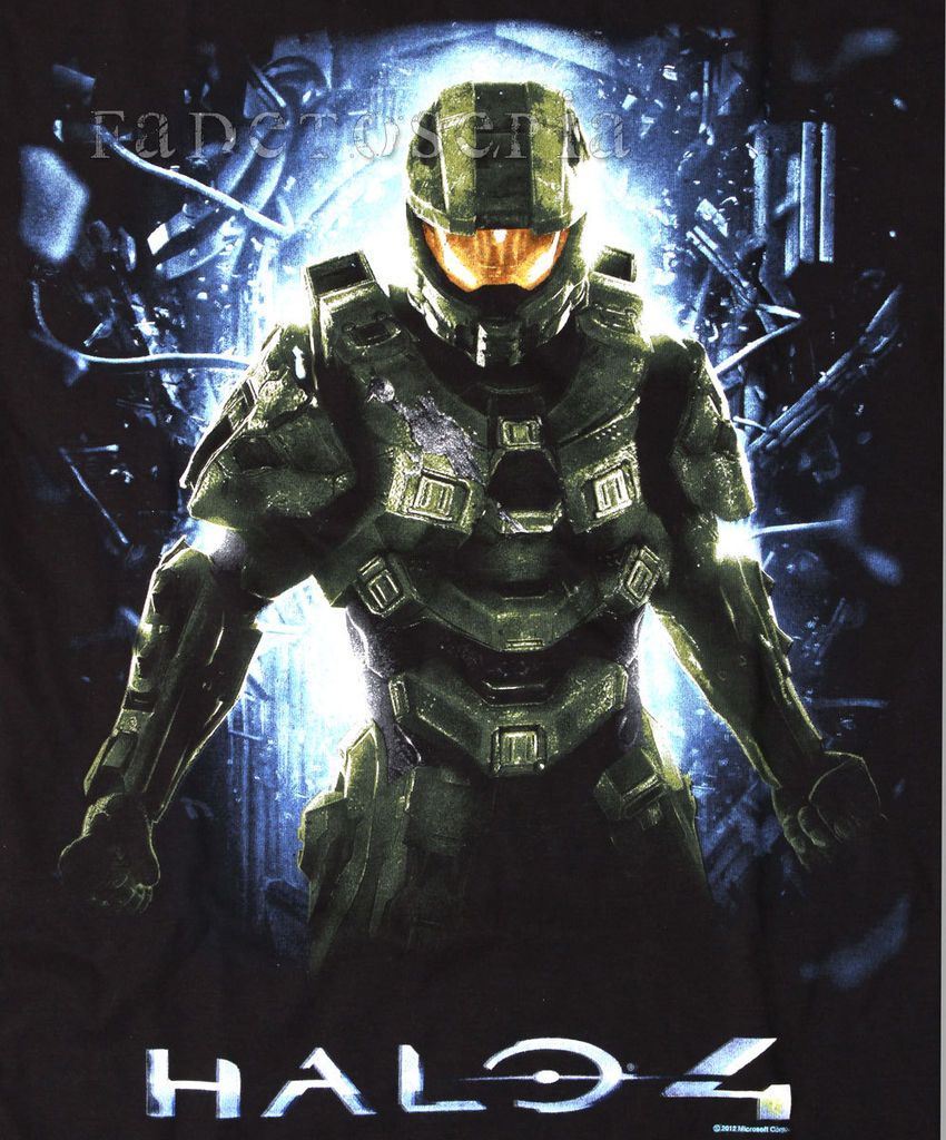 HALO 4 BLACK OPS T SHIRT MASTER CHIEF COD FIGURE VIDEO GAME INSPIRED