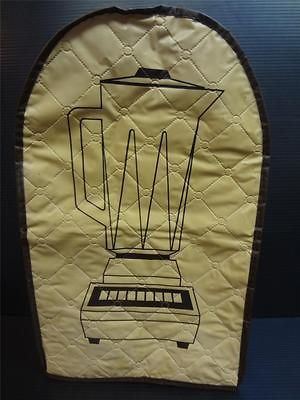 15 Quilted Wipe Clean Plastic Almond Blender Appliance Cover 1984