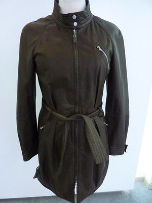 Brunello cucinelli leahter jacket woman italian size 40=36