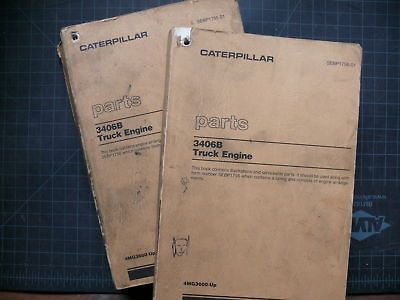 CAT Caterpillar 3406B Truck Engine Parts Manual Book