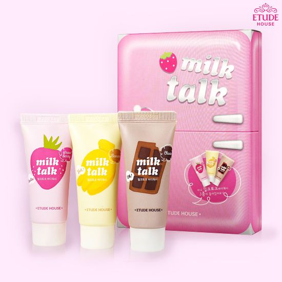 Etude House] Milk Talk Body Wash Set (3 pcs) Trial Sample Size 20ml x