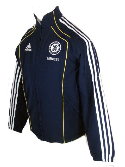 New Chelsea FC Adidas Blue Mens Woven Presentation Tracksuit Jacket 3