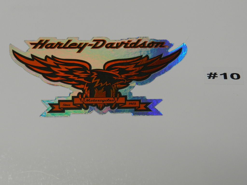 HARLEY DAVIDSON WINDOW DECAL(AS PICTURED)$2.95 SHIPPING ON 1st HARLEY