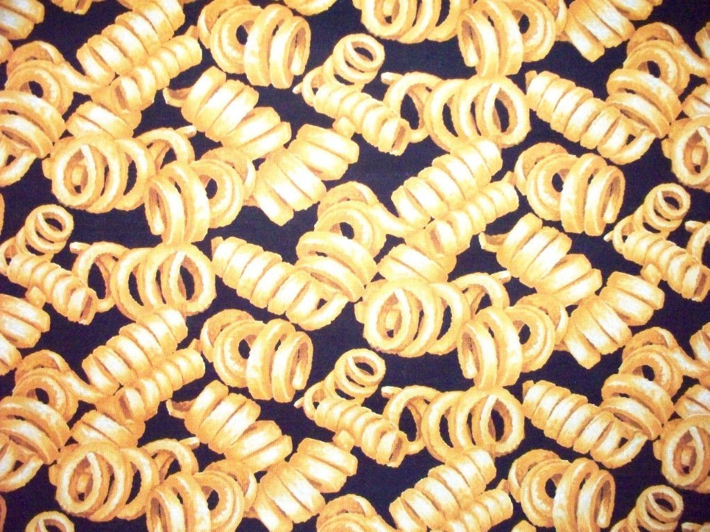 CURLY FRENCH FRY FRIES QUILTING FABRIC