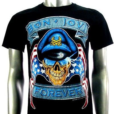 Sz M Bon Jovi T Shirt American Punk Rock Men S48